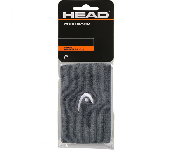 Напульсники HEAD 5" ширина 12,7см, 90% нейлон, 10% эластан, серый